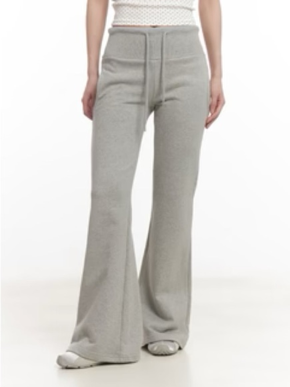 Lewkin Flared Slim-Fit Sweatpants - Gray